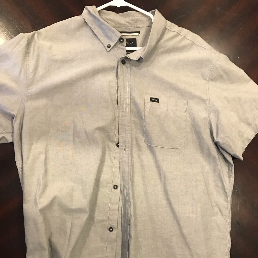 RVCA Short Sleeve Button up XXL slim fit